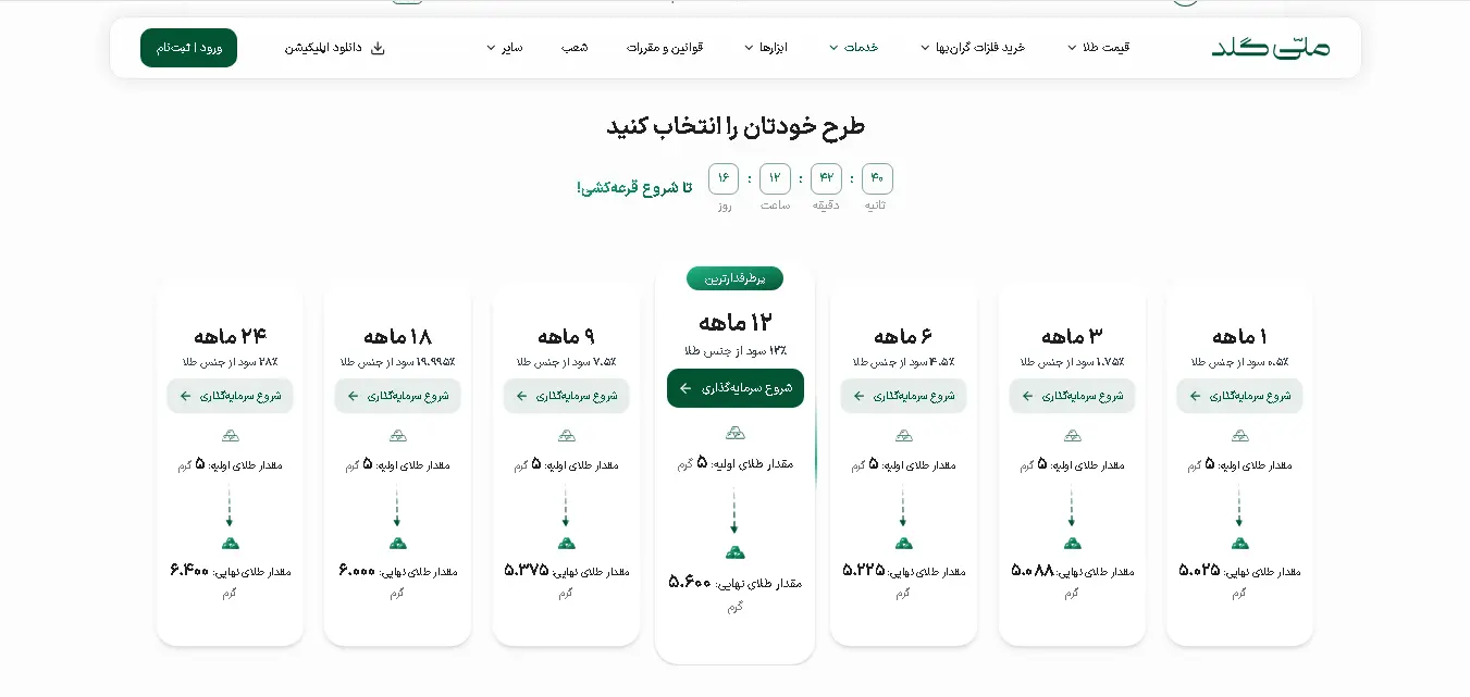 طرح زرگر ملّیگلد