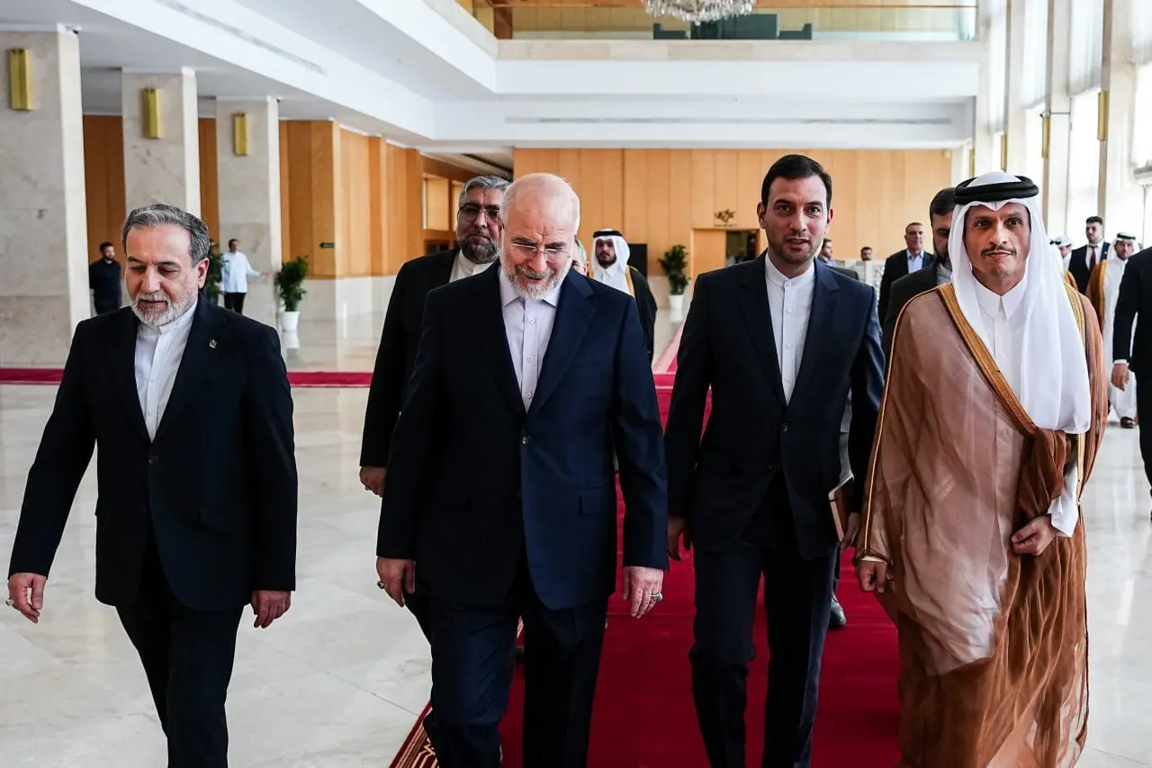 قالیباف و وزیر خارجه قطر