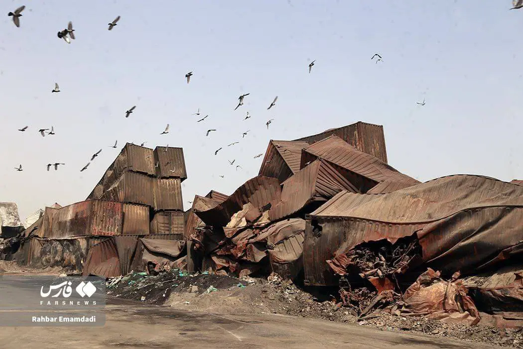 حادثه آتش سوزی بندرعباس