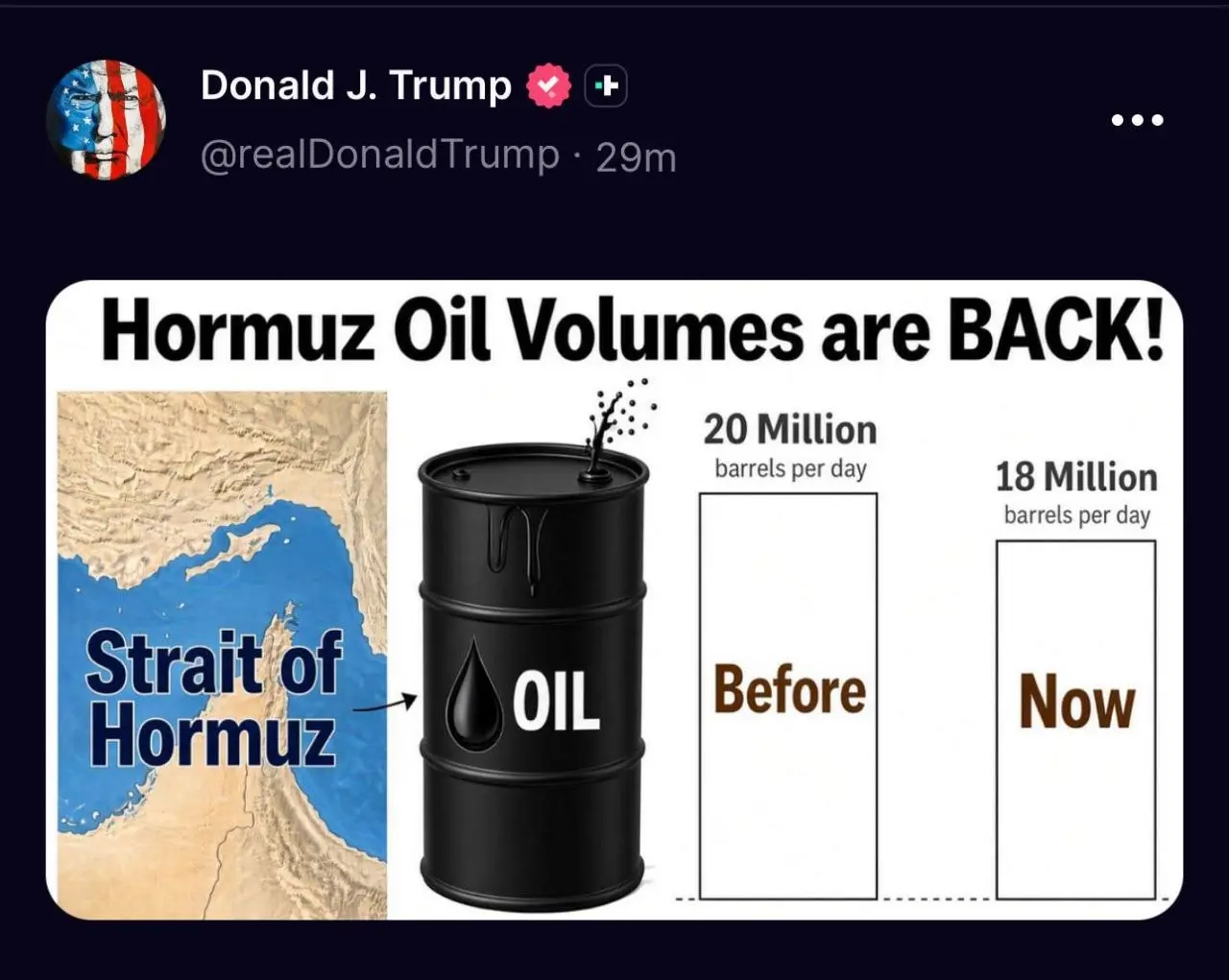 پست جدید ترامپ