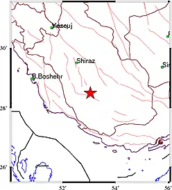 زلزله امروز در قیر فارس