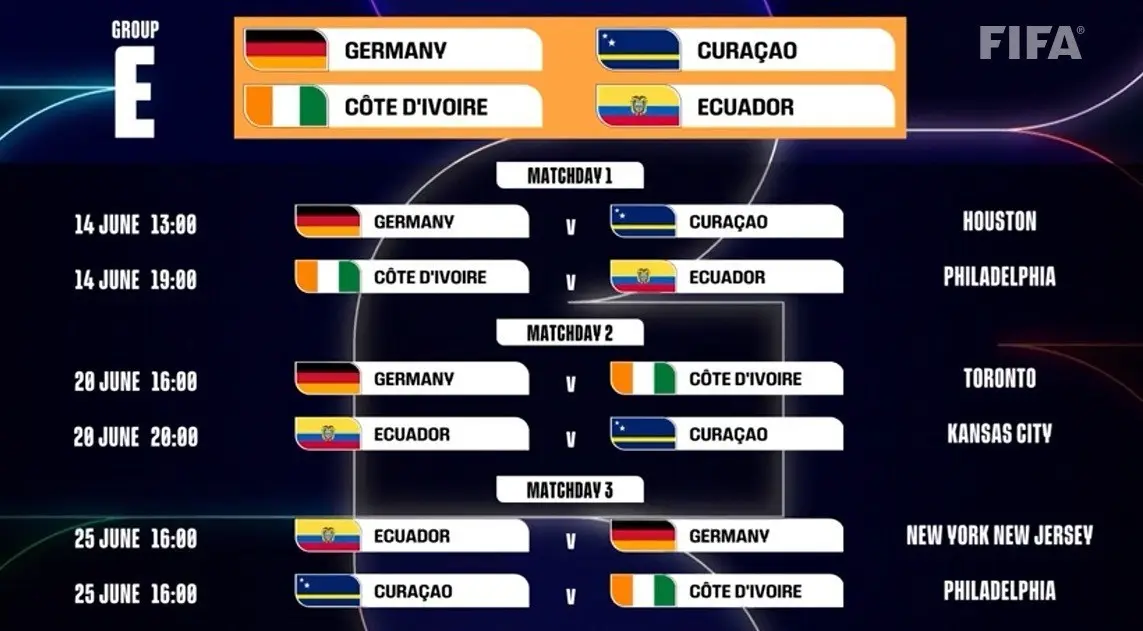 برنامه جام جهانی۴