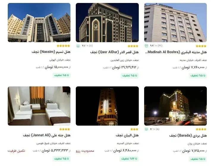 هتل در کربلا 