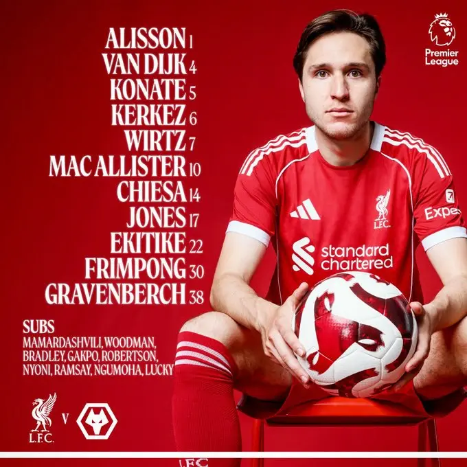 ترکیب لیورپول برابر ولورهمپتون