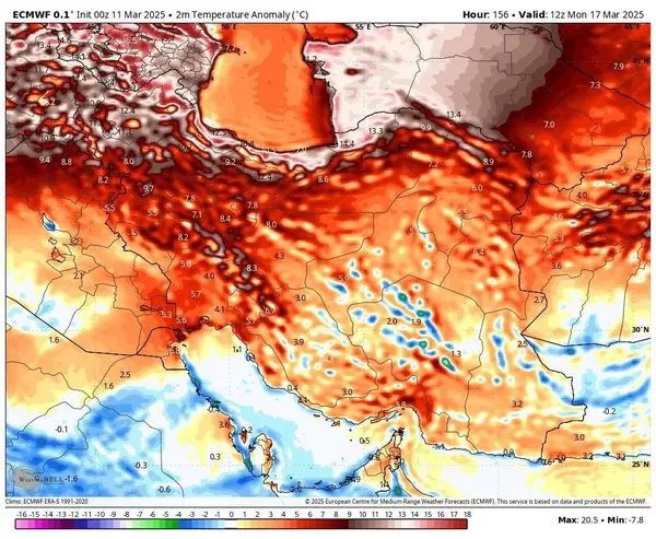 کاهش موج بارندگی