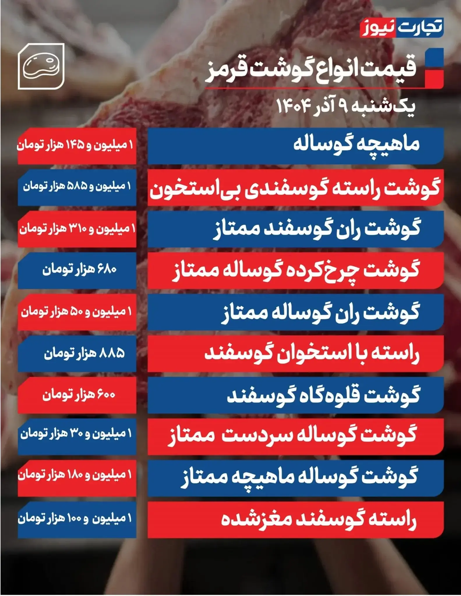 گوشت قرمز۹ آذر