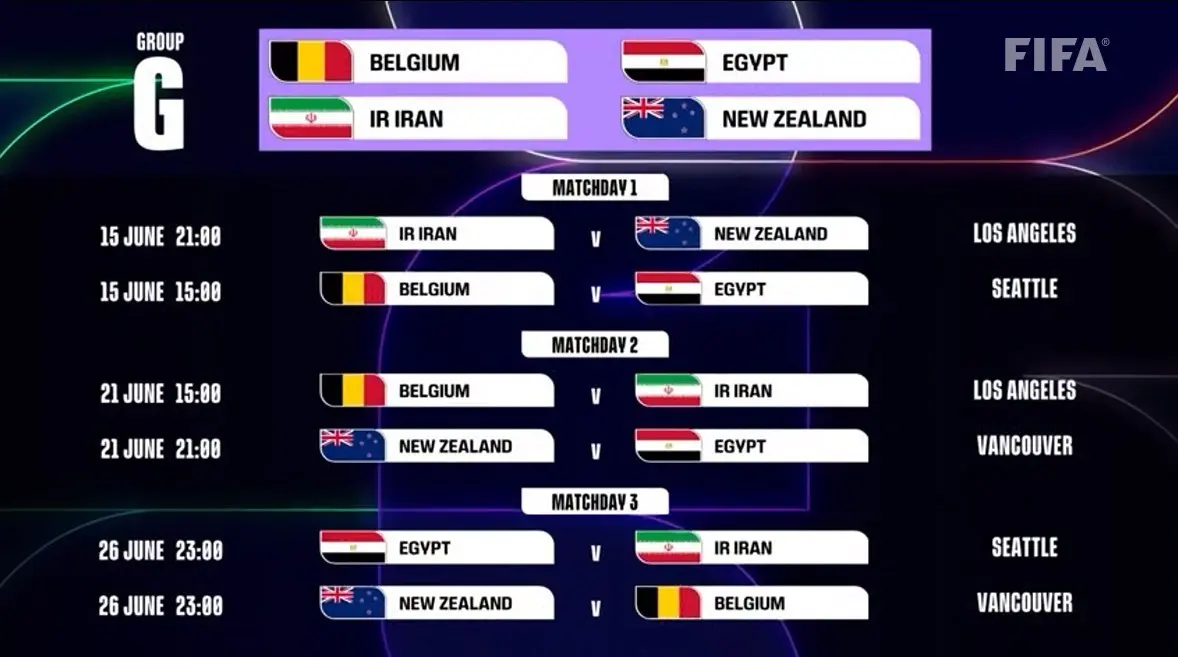 برنامه جام جهانی ۶