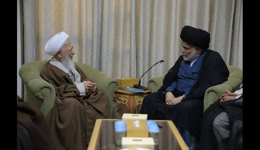 دیدار مقتدی صدر با آیت‌الله جوادی آملی در نجف اشرف