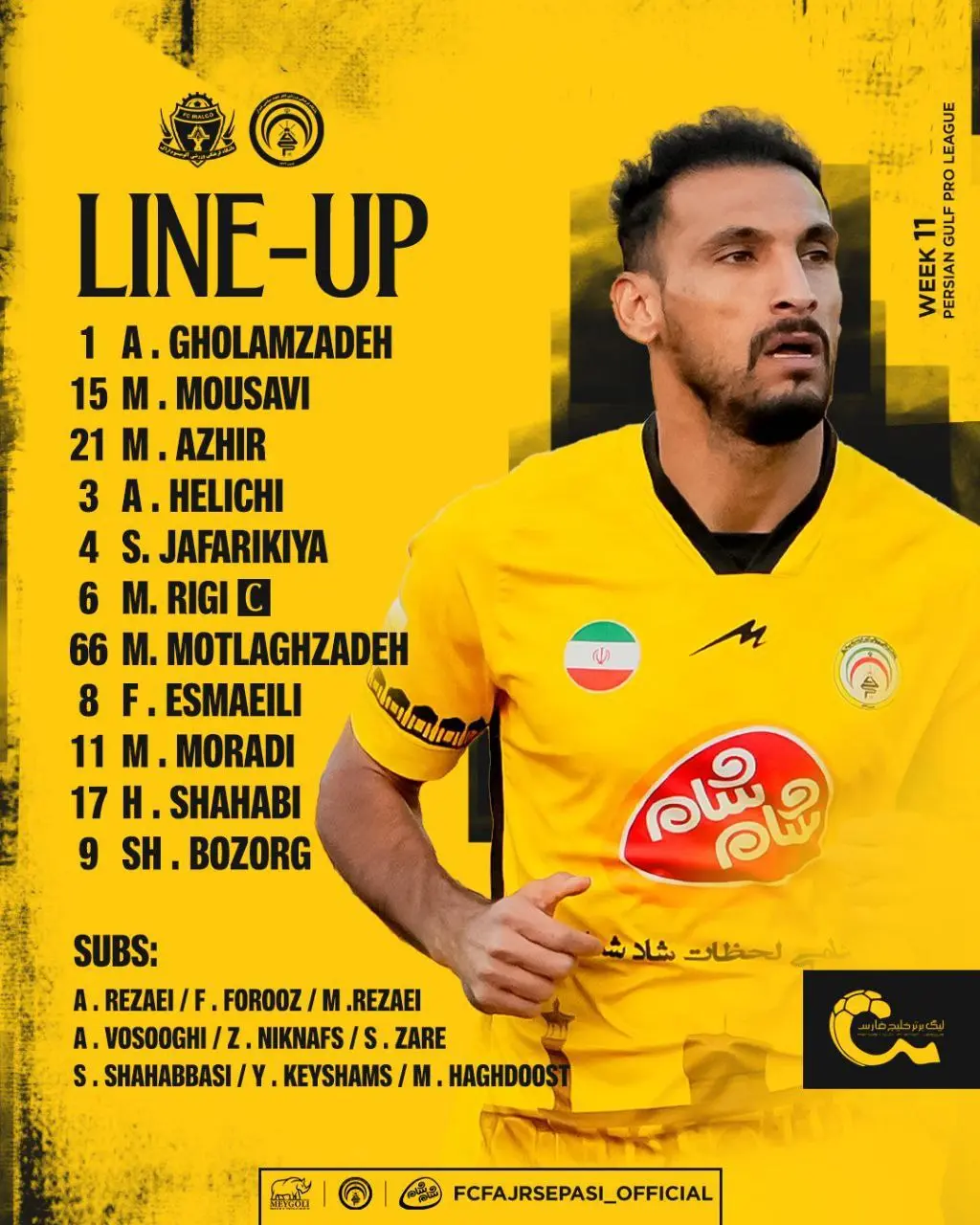 ترکیب تیم‌های آلومینیوم و فجرسپاسی