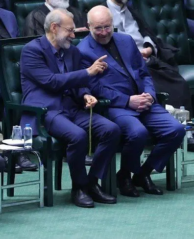 علی لاریجانی و محمدباقر قالیباف