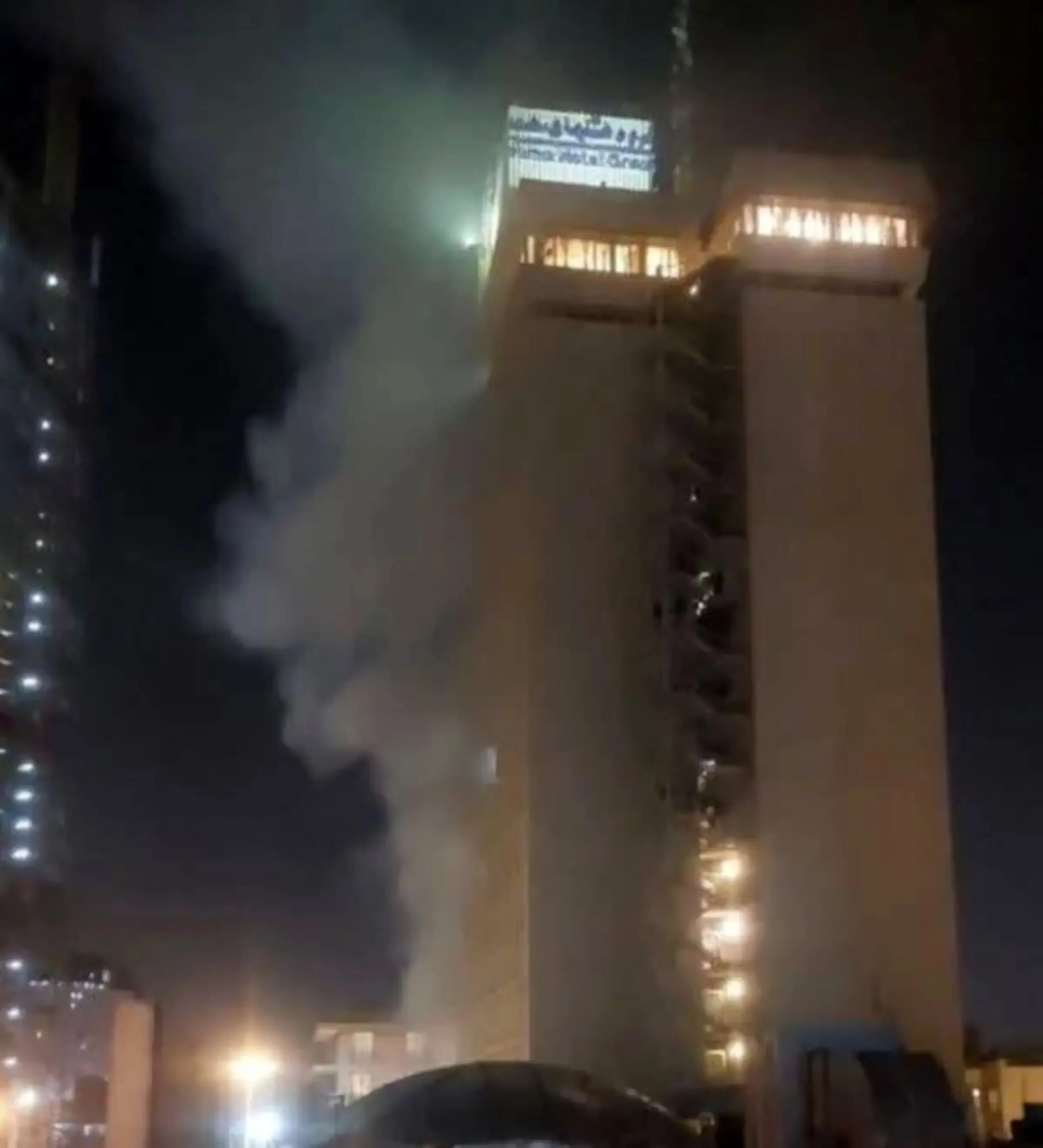 آتش سوزی در هتل همای تهران