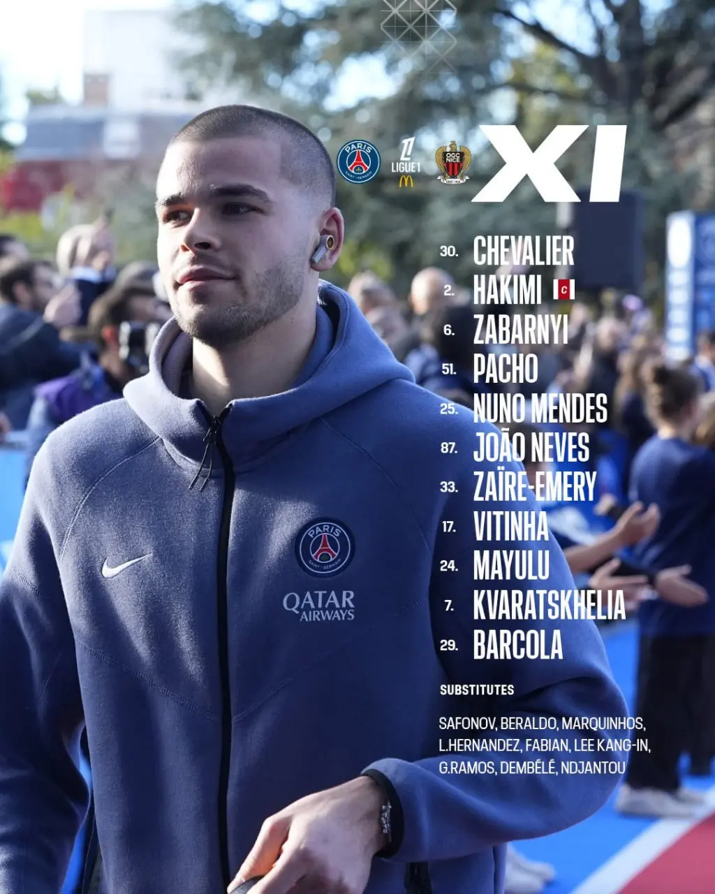 ترکیب پاری‌سن‌ژرمن برابر نیس