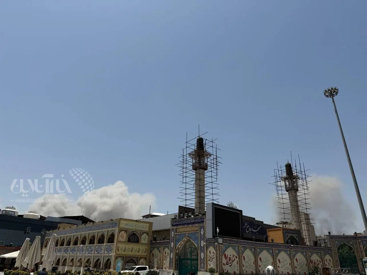 نمایی از انفجار دقایق پیش تهران از امامزاده صالح