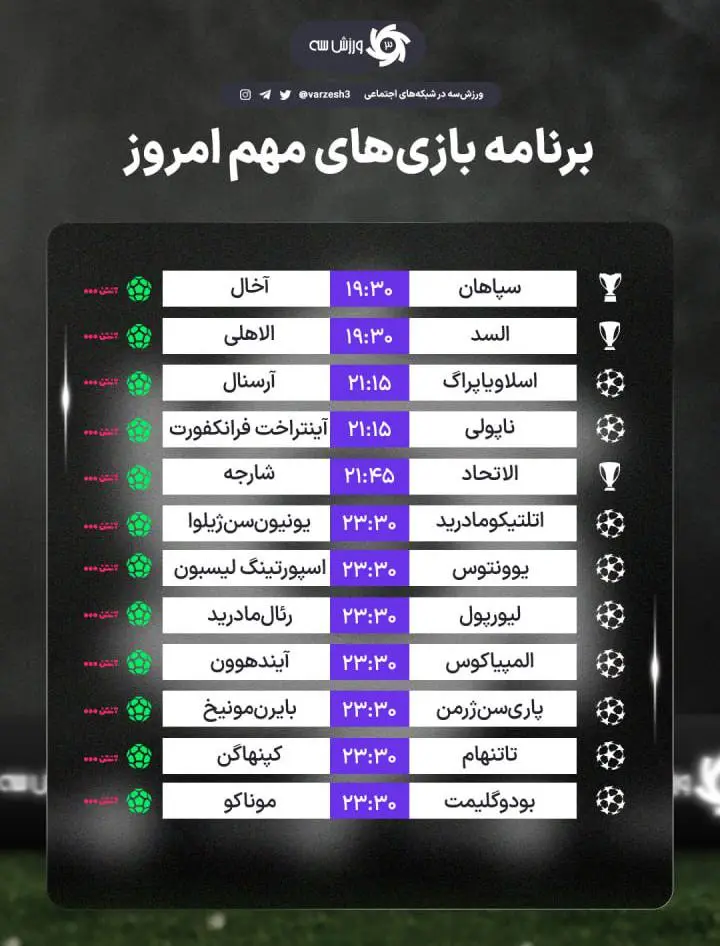 برنامه ورزشی