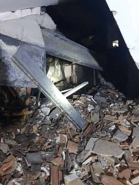 انفجار ساختمان مسکونی در خیابان دماوند