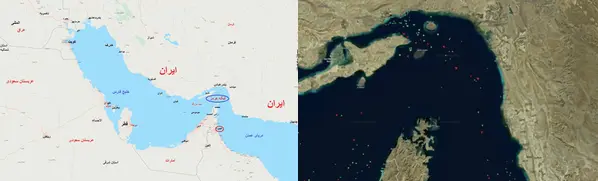 تنگه+هرمز+مسیر