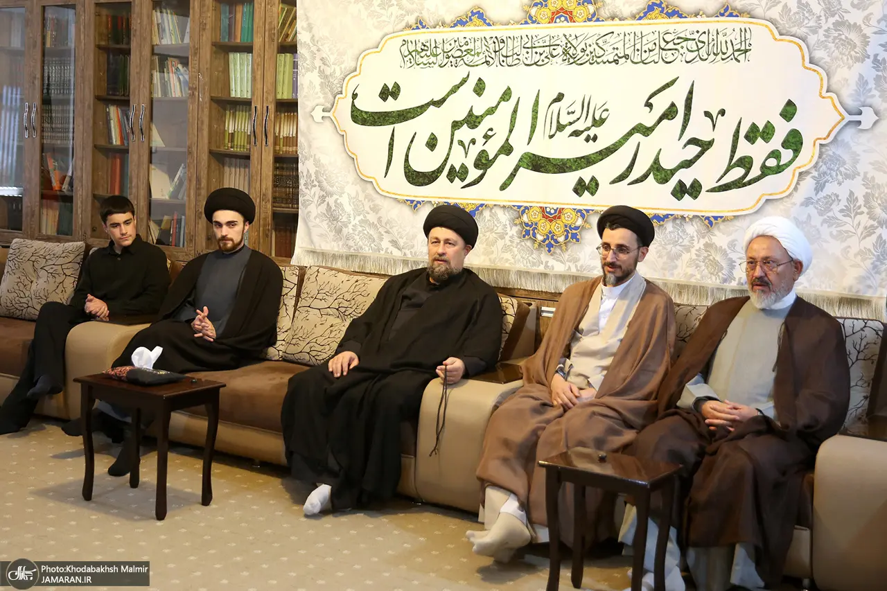 حضور+سید+حسن+خمینی+در+منزل+حجت+الاسلام+و+المسلمین+شهید+خطیب