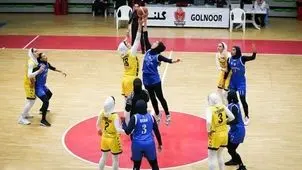 تیم بسکتبال زنان استقلال برابر نفت پیروز شد

