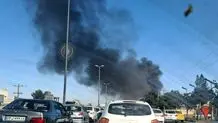 مهار آتش‌سوزی کارخانه موتورسیکلت‌سازی مشهد 