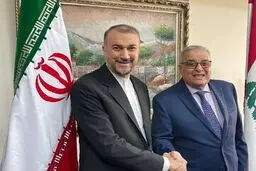 دیدار و گفت‌وگوی امیرعبداللهیان با وزیر خارجه لبنان