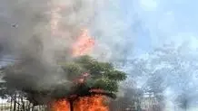 آتش‌سوزی گسترده در بازارچه ارومیه/ خسارت به ۱۱۰ باب مغازه/ ویدئو

