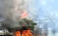 آتش‌سوزی در شهرک الزهرا مشهد/ ویدیو