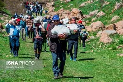 آیین «ورف‌چال» در روستای «آب اسک» آمل