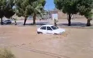 سیل در سیستان و بلوچستان/ مسیر ریلی راه آهن زاهدان - میرجاوه بسته شد