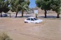 سیل در سیستان و بلوچستان/ مسیر ریلی راه آهن زاهدان - میرجاوه بسته شد