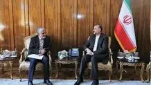 دیدار سفیر جدید ایران در سازمان ملل با امیرعبداللهیان