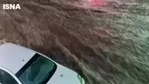 سیل در کرج جاری شد