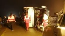 واژگونی مرگبار اتوبوس در جاده شوش به اهواز