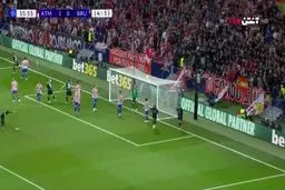 گل اول کلوب بروژ به اتلتیکو مادرید+ ویدئو