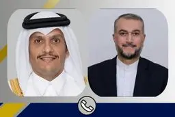 Iran, Qatar FMs hold phone talk on bilateral ties