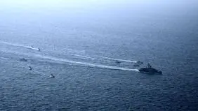 تصاویر رزمایش سپاه در تنگه هرمز