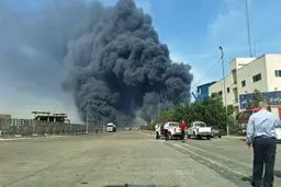 نمای نزدیک از حادثه انفجار بندر شهید رجایی+ویدئو