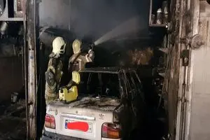 آتش سوزی مکانیکی در مشیریه تهران یک کشته و ۲ مصدوم داشت