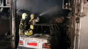 آتش سوزی مکانیکی در مشیریه تهران یک کشته و ۲ مصدوم داشت