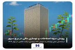 درخشش مالی «وبصادر» با جهش ۷۷ درصدی درآمد خالص در بهار ۱۴۰۴