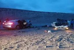 خواب‌آلودگی، عامل تصادف مرگبار در خراسان شمالی با ۴ کشته و ۲ مجروح

