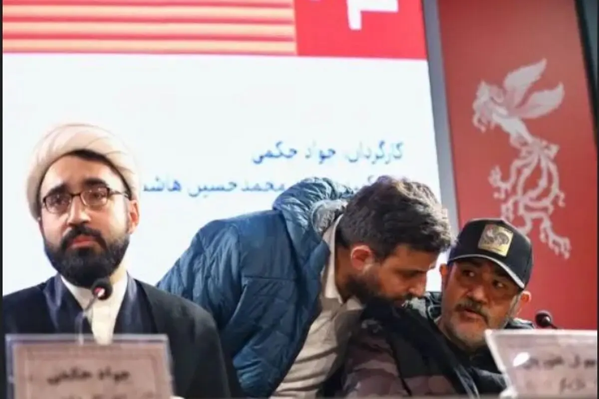 حضور یک روحانی در جشنواره فیلم فجر که یک فیلم را کارگردانی کرده است + عکس