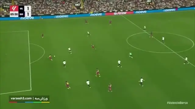 خلاصه بازی بارسلونا و والنسیا+ ویدئو