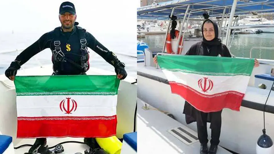 ثبت اولین رکوردهای رسمی غواصی ایران در دو بخش آقایان و بانوان