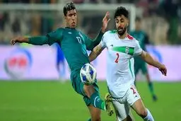 منتخبا کرة القدم الایرانی والعراقی یلتقیان ودیا فی طهران