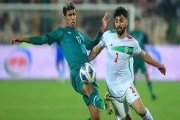 منتخبا کرة القدم الایرانی والعراقی یلتقیان ودیا فی طهران