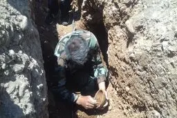 کشف گور تاریخی جنگاوران در مازندران