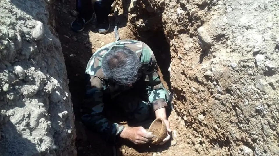 کشف گور تاریخی جنگاوران در مازندران