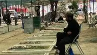 Crowd of families and friends bury the civilian victims of Israeli attacks