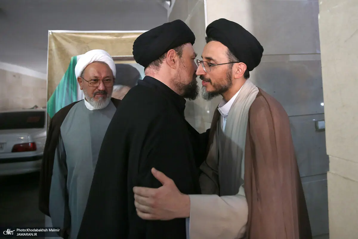 سیدحسن خمینی به منزل اسماعیل خطیب رفت + عکس