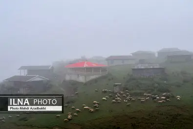 ییلاق لَرزِرِه، مسیر جاده اسالم به خلخال در مردادماه